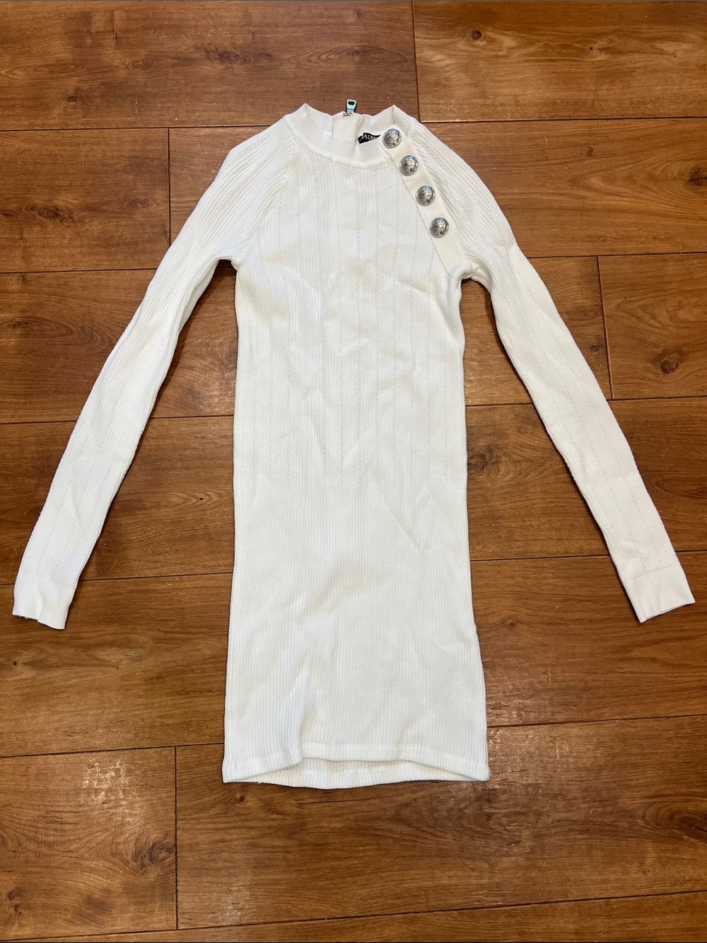 Balmain Ribbed Knit Dress